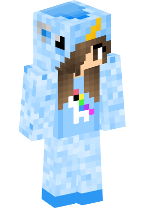 Единорог в голубом худи