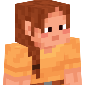 Милая девушка с косой - Сбоку