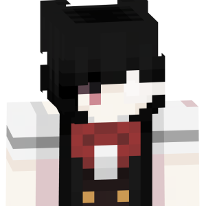 Черноглазая школьница в галстуке - Спереди