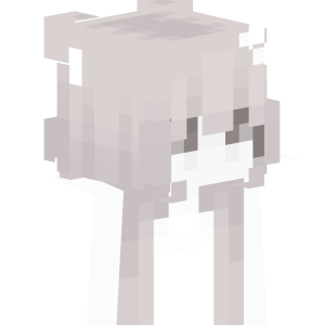 Снежный аниме-котенок - Сбоку