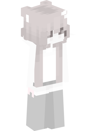 Снежный аниме-котенок