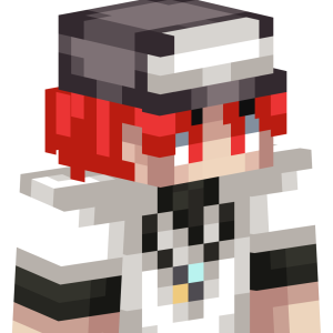 Красноволосый аниме-стиляга - Сбоку