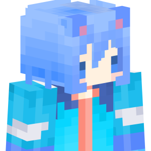 Лазурная аниме-кошечка - Сбоку