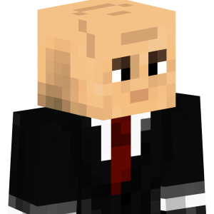 Строгий агент в костюме - Сбоку