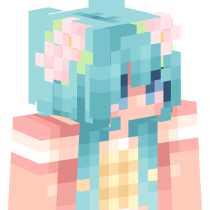 Мятная нимфа в цветах - Сбоку