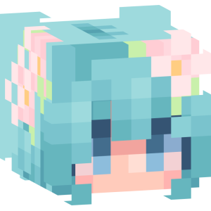 Мятная нимфа в цветах - Голова