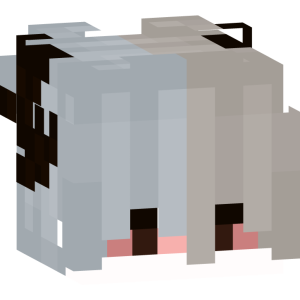 Аниме-мечтатель с двухцветными волосами - Голова