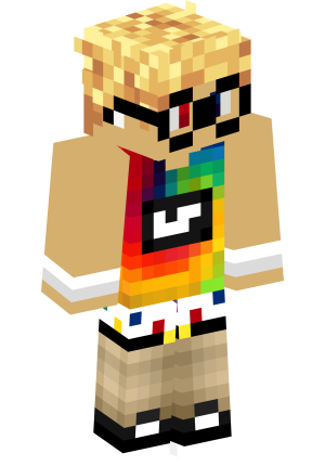 Радужный геймер в очках