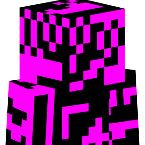 Неоновый цифровой глитч - Сбоку