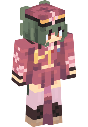 Цветочная принцесса в малиновом