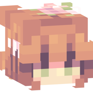 Цветочная нимфа в пастели - Голова