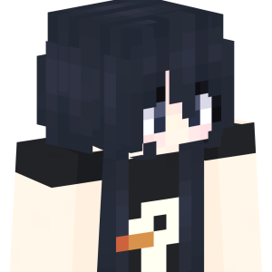 Милая аниме-девушка с уткой - Сбоку