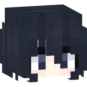 Милая аниме-девушка с уткой - Голова