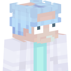 Безумный ученый с голубой прической - Сбоку