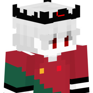 Красноглазый демон в коронке - Сбоку