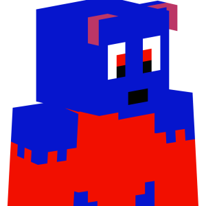 Синий чудик в красном - Сбоку