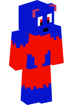 Синий чудик в красном