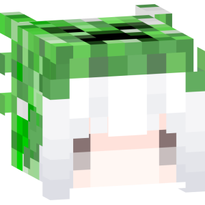 Крипер-девочка с белыми волосами - Голова