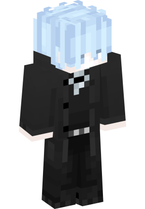 Аниме парень с голубыми волосами