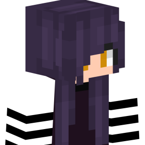 Темноволосая аниме-девушка - Сбоку