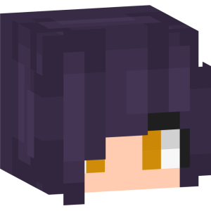 Темноволосая аниме-девушка - Голова