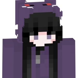 Фиолетовый зверёк в капюшоне - Спереди