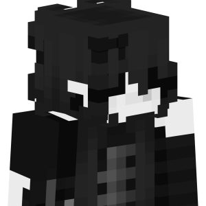 Монохромная готическая леди - Сбоку