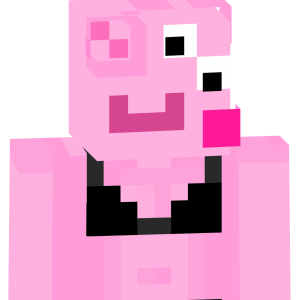 Розовая свинка в топе - Спереди