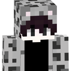 Пятнистый котёнок в худи - Спереди