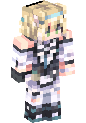 Светловолосая аниме-воительница