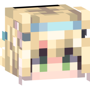 Светловолосая аниме-воительница - Голова