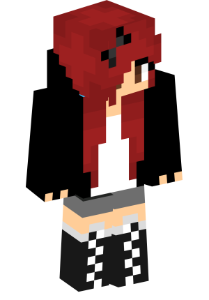 Милая девушка с красными волосами