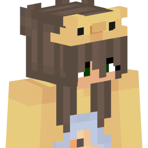 Девочка с повязкой-животным - Сбоку