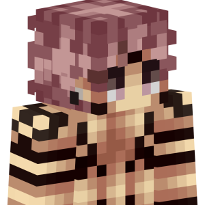 Розоволосый аниме-юноша - Сбоку