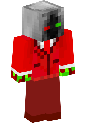 Красный демон в костюме