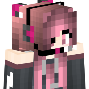 Розовая геймерша с наушниками - Сбоку