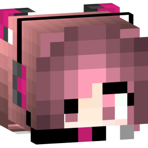 Розовая геймерша с наушниками - Голова