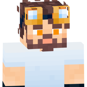 Стимпанк-механик в очках - Спереди