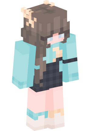 Нежная мечтательница в бирюзовом