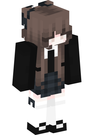 Милая шатенка с бантами