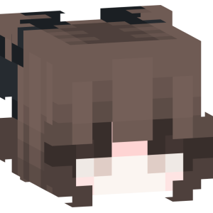 Милая шатенка с бантами - Голова