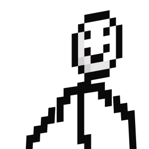 Минималистичный стикмен - Сбоку