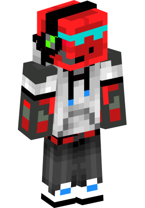 Кибер-геймер в красном