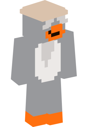 Серый пингвин в берете