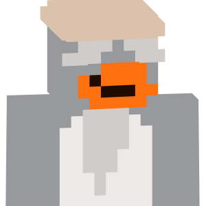 Серый пингвин в берете - Спереди