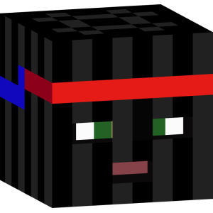 Черная маска с повязкой - Голова