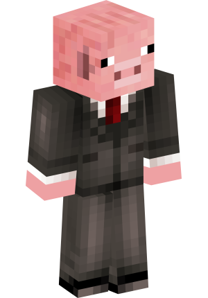 Деловой свин в костюме