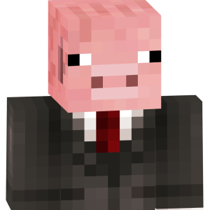 Деловой свин в костюме - Спереди