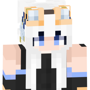 Снежная авиаторша в очках - Спереди