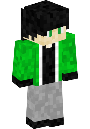 Изумрудный аниме-парень